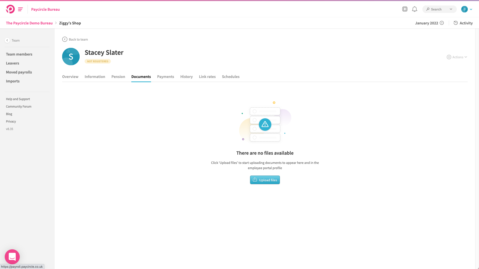 How to upload documents to a team member s profile paycircle